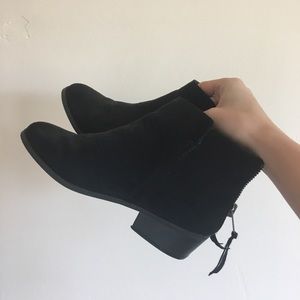 Express Black Suede Boots
